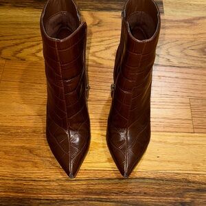 Marc Fisher Dark Brown Heeled Boots